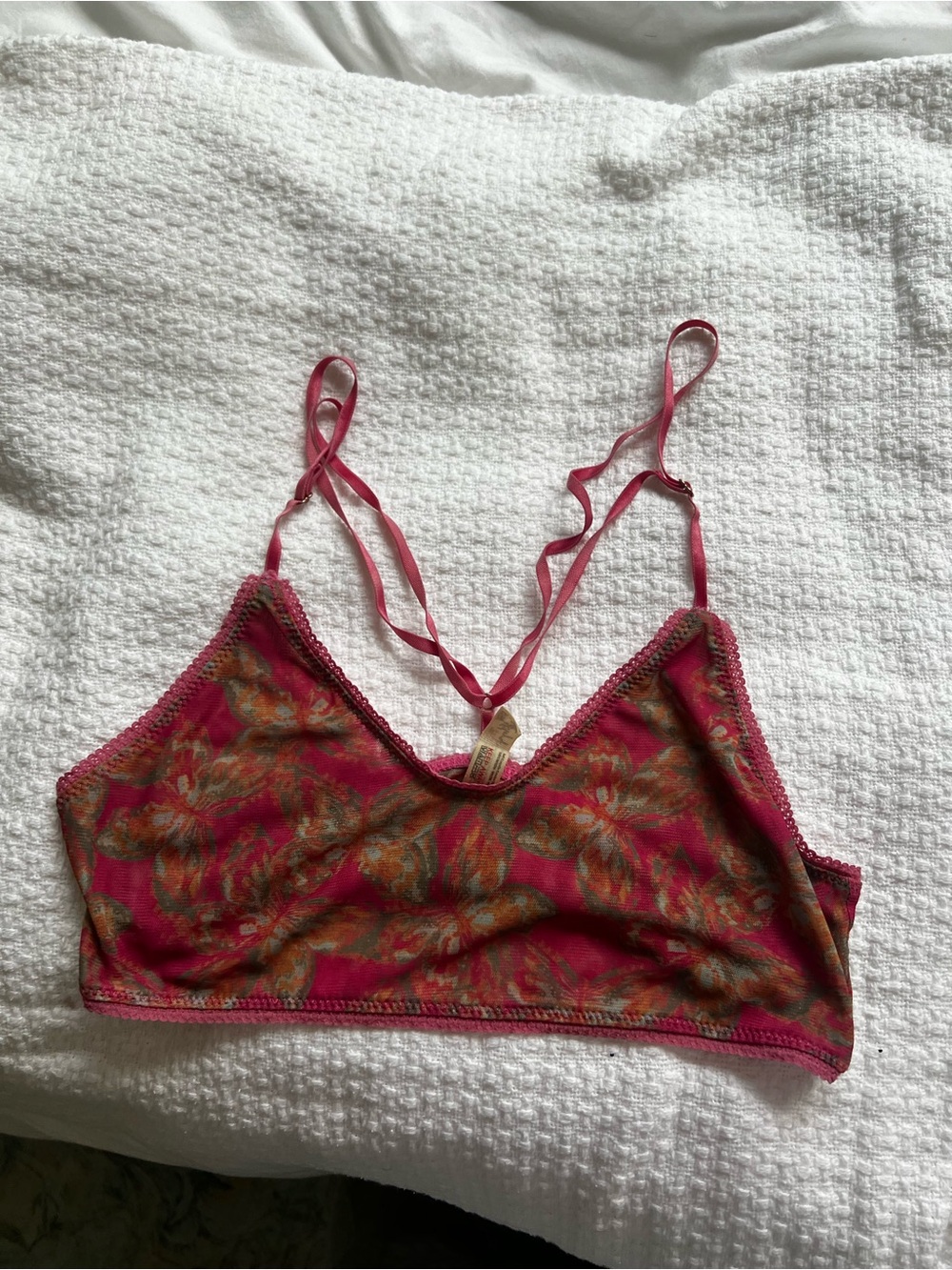 Free People Bralette in Berry Pink